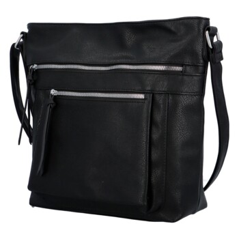 Dámská crossbody kabelka černá - Paolo bags Saneka