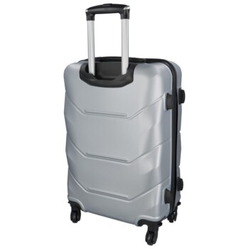 Skořepinový cestovní kufr stříbrný - RGL Hairon L