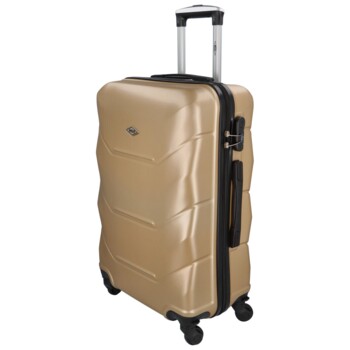 Skořepinový cestovní kufr zlatě béžový - RGL Hairon L