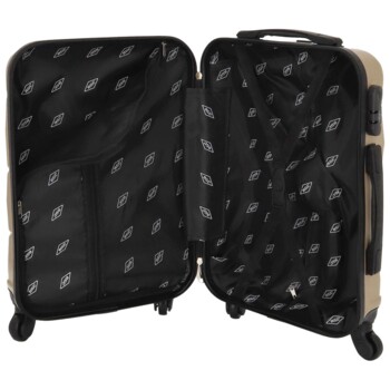 Skořepinový cestovní kufr zlatě béžový - RGL Hairon XS