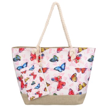Plážová taška barevná - Delami Farfalle 2