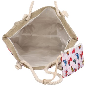 Plážová taška barevná - Delami Farfalle 2