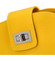 Dámská kožená crossbody kabelka žlutá - ItalY Brokylon