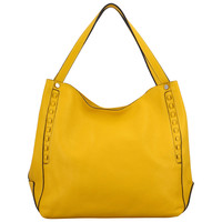 Dámská kožená kabelka přes rameno žlutá - ItalY Evelyn