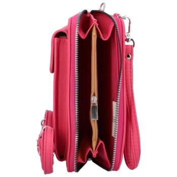 Dámská crossbody kabelka fuchsiová - Paolo bags Oresta