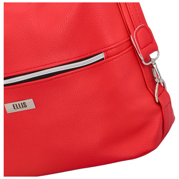 Módní dámská kabelka batoh červená - Ellis Patrik