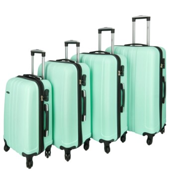 Skořepinové cestovní kufry mentolově zelené - RGL Blant XS, S, M, L