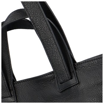 Dámská kožená kabelka černá - ItalY Nicola