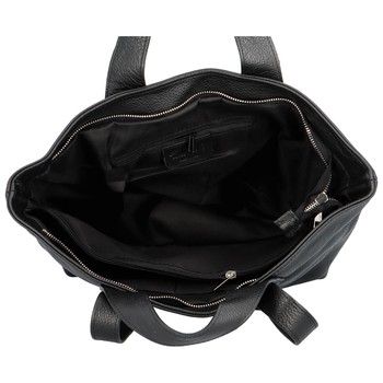 Dámská kožená kabelka černá - ItalY Nicola