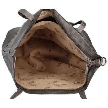 Velká dámská kabelka šedá - Coveri Milly