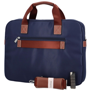 Luxusní taška na notebook tmavě modrá - Hexagona 171176