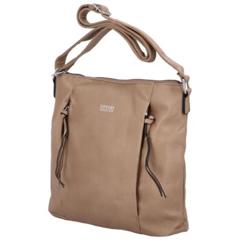 Dámská crossbody kabelka taupe - Coveri Beakty