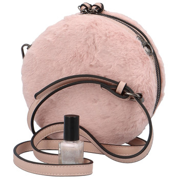 Dámská kožešinová kabelka růžová - Maria C Cheer