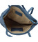 Dámská kožená kabelka přes rameno džínově modrá - ItalY Nooxies