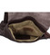 Dámský kožený batůžek kabelka tmavě hnědý - ItalY Francesco