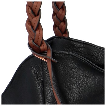 Velká dámská kabelka přes rameno černá - Coveri Beklam
