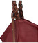 Velká dámská kabelka přes rameno vínová - Coveri Beklam