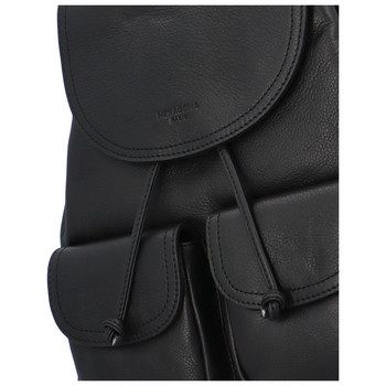 Luxusní dámský kožený batoh černý - Hexagona Doulinq