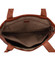 Velká dámská kožená kabelka světle hnědá - Hexagona Common