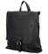 Dámský kožený batůžek kabelka černý - ItalY Francesco