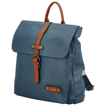 Moderní batoh kabelka bledě modrý - Coveri Manules