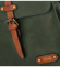 Moderní batoh kabelka tmavě zelený - Coveri Manules