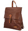 Městský batoh kabelka tmavě hnědý - Coveri Karlio