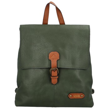 Městský batoh kabelka tmavě zelený - Coveri Karlio