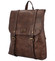 Moderní batoh kabelka tmavě hnědý - Coveri Luis