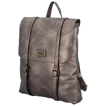 Moderní batoh kabelka tmavě stříbrný - Coveri Luis