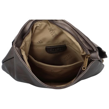 Moderní batoh kabelka tmavě stříbrný - Coveri Luis