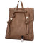 Moderní batoh kabelka hnědý - Coveri Luis 2