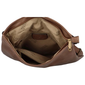 Moderní batoh kabelka hnědý - Coveri Luis 2
