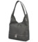 Dámská kožená kabelka přes rameno šedá - ItalY Nellis