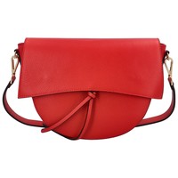 Dámská luxusní kožená kabelka červená - ItalY Mephia