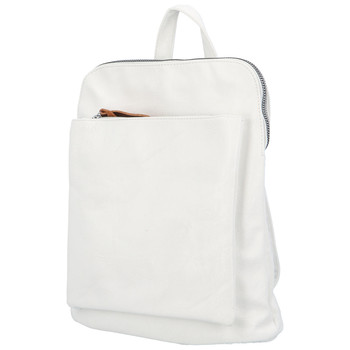 Dámský městský batoh kabelka bílý - Paolo Bags Buginni