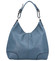 Dámská kožená kabelka džínově modrá - ItalY Inpelle
