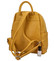 Dámský kožený batoh tmavě žlutý - Delami Filippo