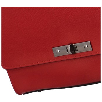 Dámská kožená kabelka do ruky tmavě červená - ItalY Yoselin