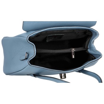 Dámská kožená kabelka modrá - Delami Gabriele