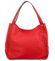 Dámská kožená kabelka přes rameno červená - ItalY Evelyn