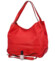 Dámská kožená kabelka přes rameno červená - ItalY Evelyn