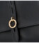 Dámská kožená kabelka do ruky černá - Delami Vera Pelle Lasiriana
