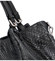 Originální dámská kožená kabelka černá - Delami Katrielina