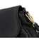 Dámská kožená crossbody kabelka černá - Delami Hexi