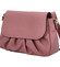 Dámská kožená crossbody kabelka růžová - Delami Hexi