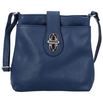 Dámská kožená crossbody kabelka modrá - ItalY Laira