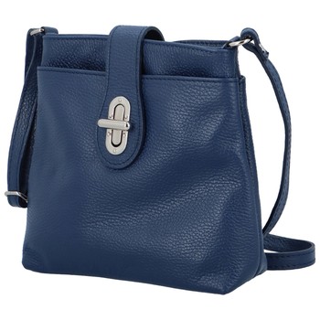 Dámská kožená crossbody kabelka modrá - ItalY Laira