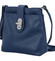 Dámská kožená crossbody kabelka modrá - ItalY Laira