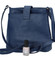Dámská kožená crossbody kabelka modrá - ItalY Laira
